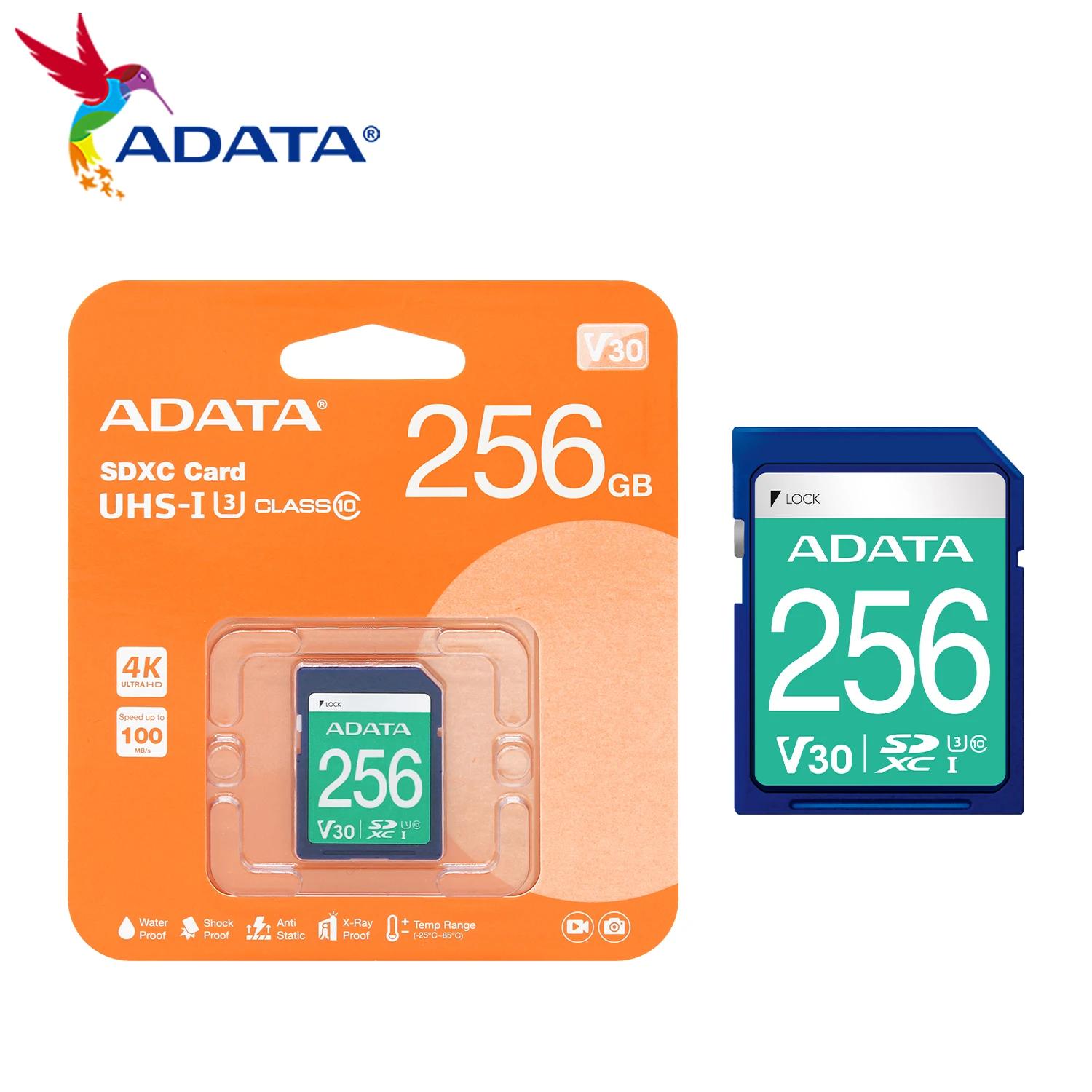ADATA V30 SDXC ī, U3 Ŭ 10 SD ޸ ī,  4K Ʈ HD  ī޶ 丮 ī, 64GB, 128GB, 256GB, 512GB
